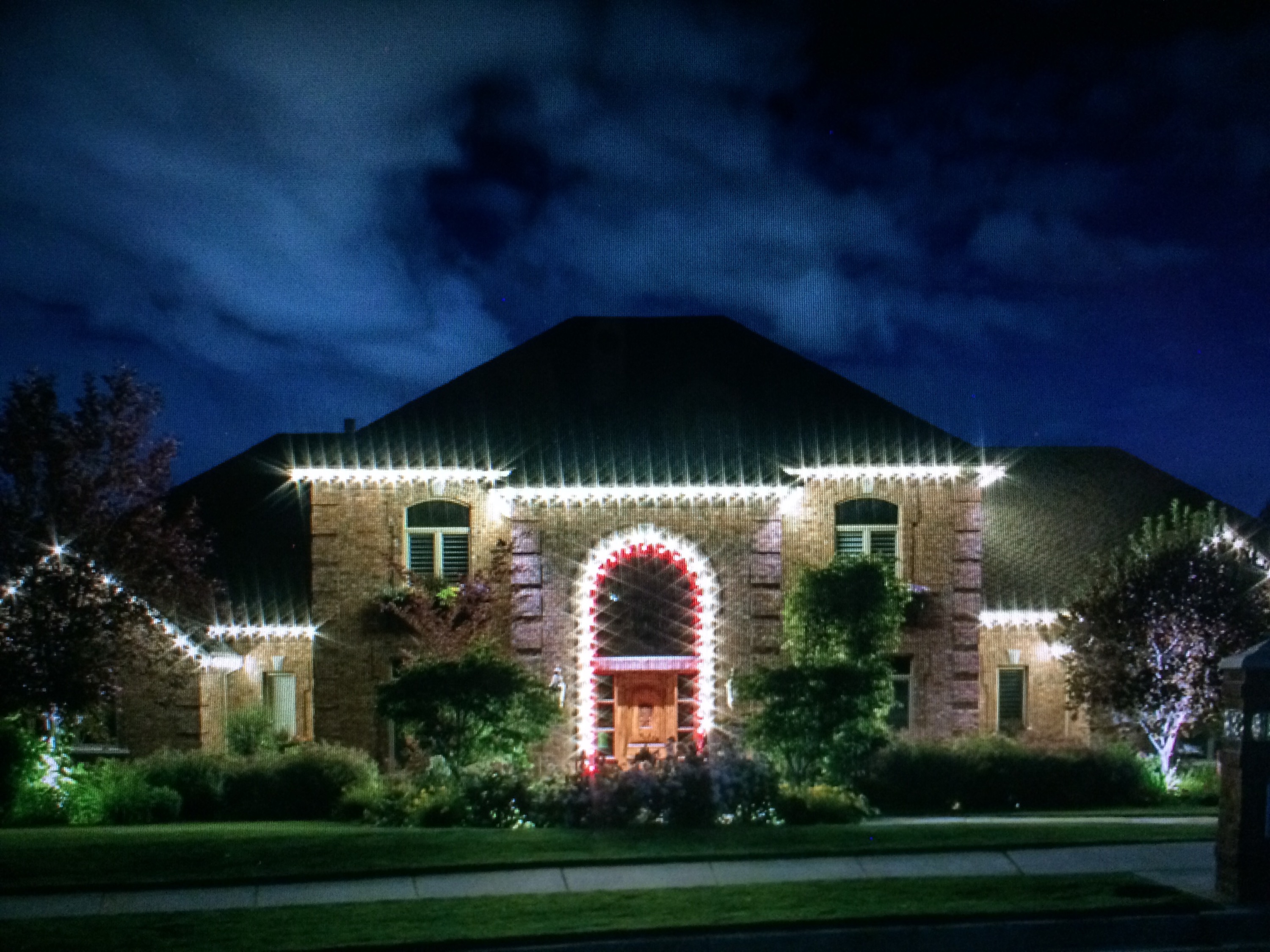 all white christmas lights